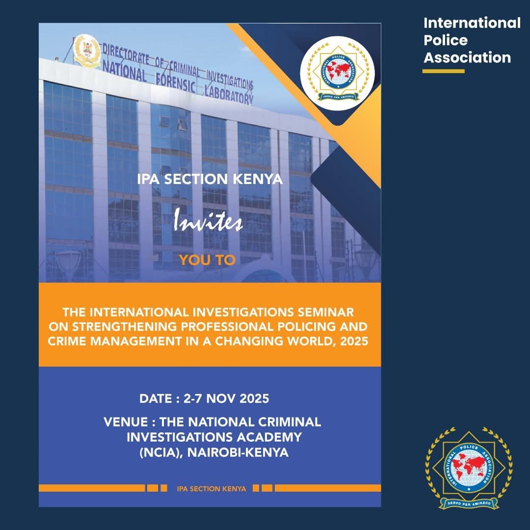 Seminario Internazionale investigazioni IPA Kenia