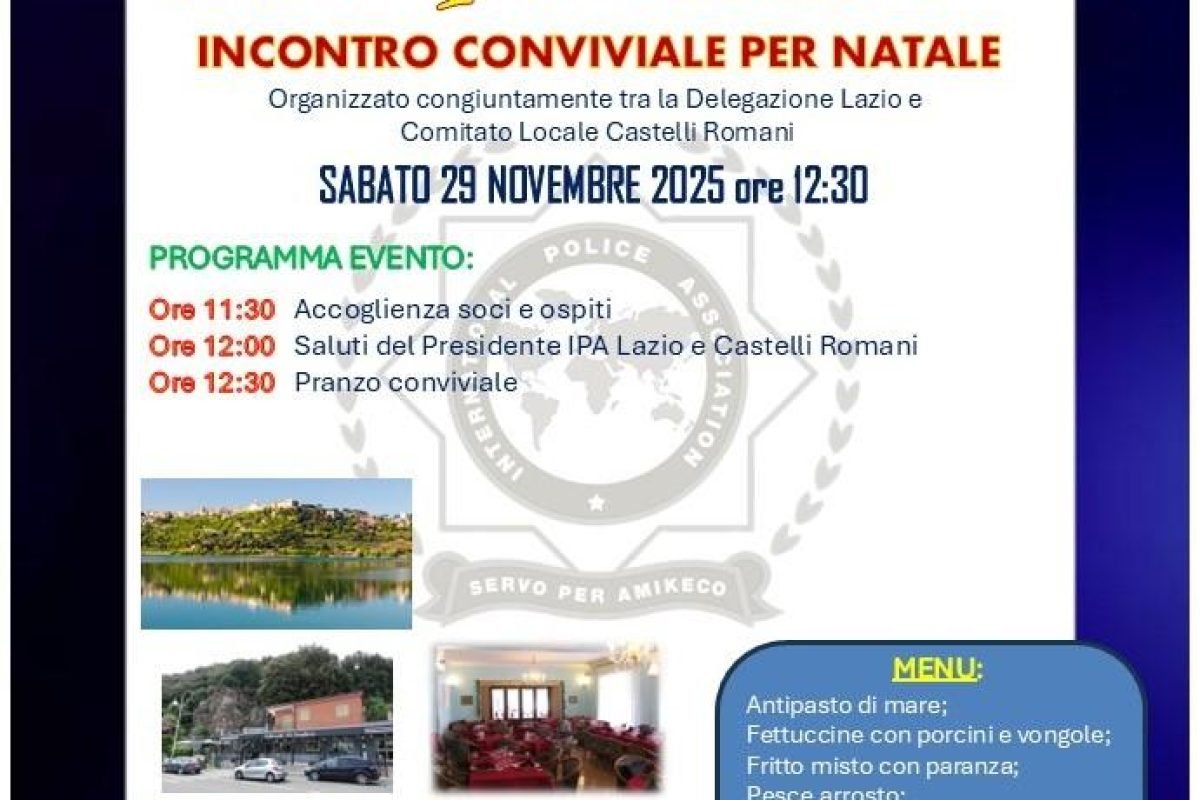 Conviviale Natale IPA Lazio
